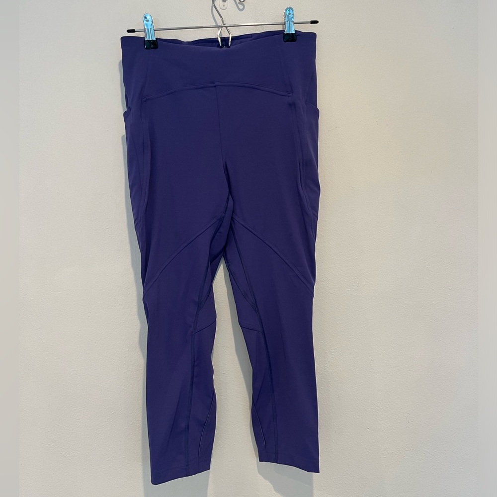 Lululemon Lead The Pack Purple Leggings Inseam 23” Size 8 - Picture 3 of 11